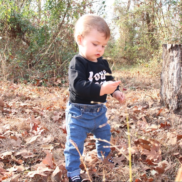 Love You More Black Crew Neck Sweatshirt Pullover - Picture 6 of 6